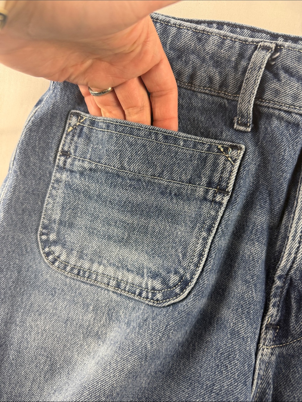 Free Assembly Super High Wide Leg Jeans Women's Size 6 - Picture 7 of 10